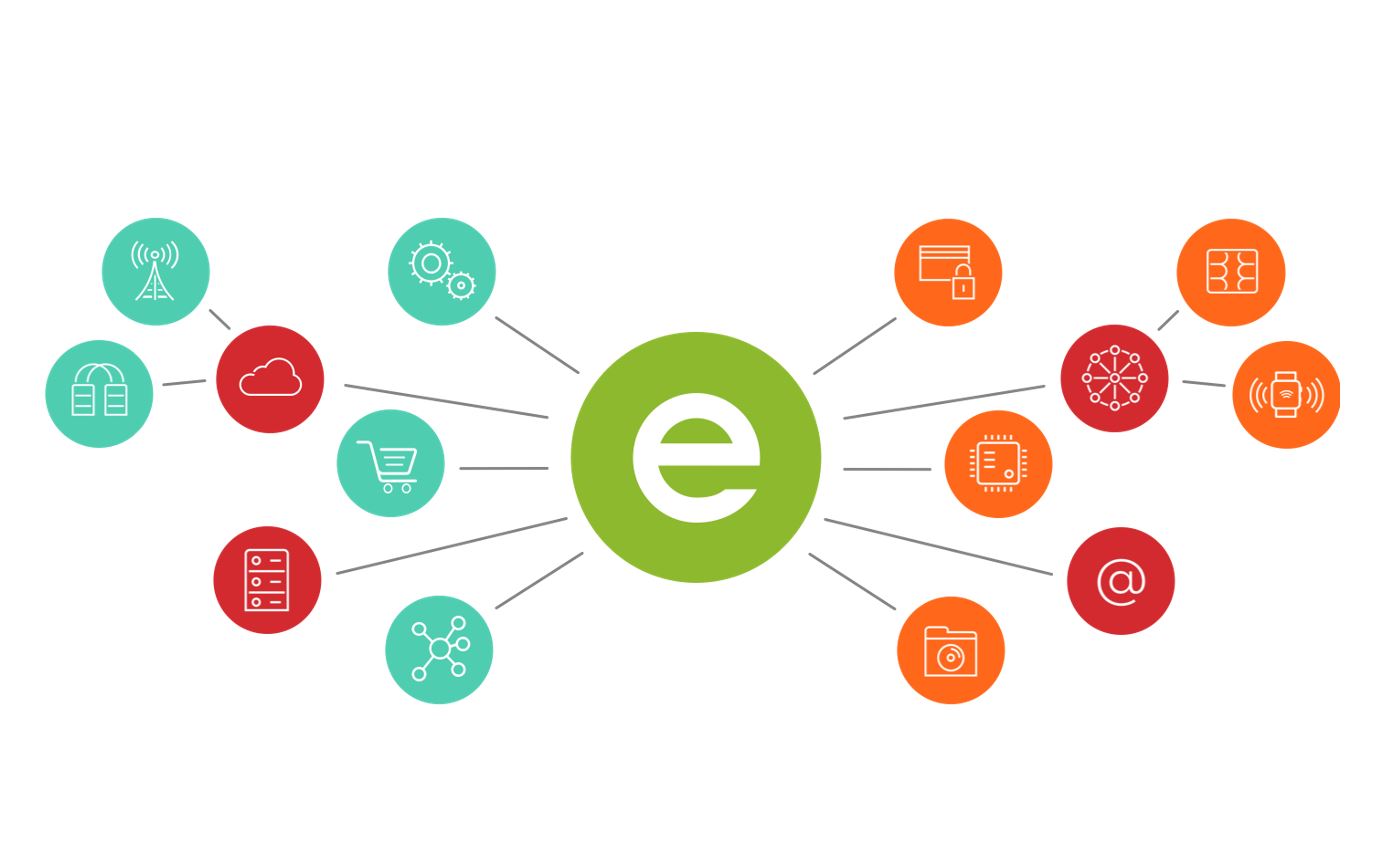 Infographic showing how Ethoca connects the payments industry together