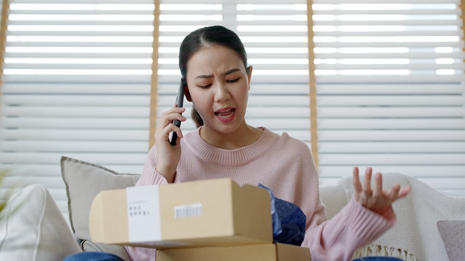 Woman on phone