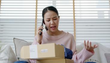 First Party Fraud - Woman Calling Bank to File a Chargeback