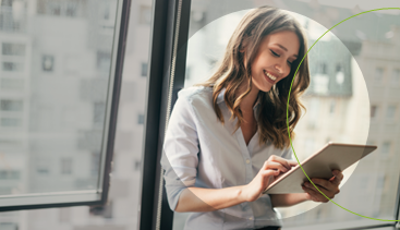 Person using phone to manage their digital banking app